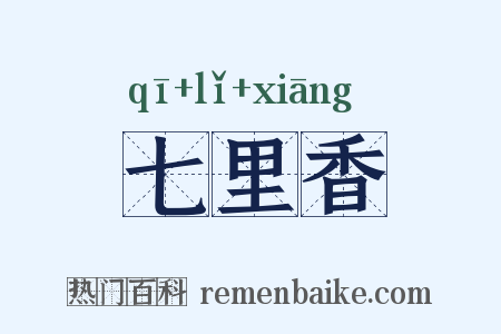 七里香是什么意思的图片